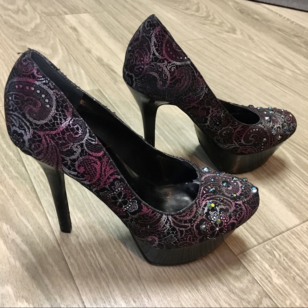 Carlos Santana Jewel Heels